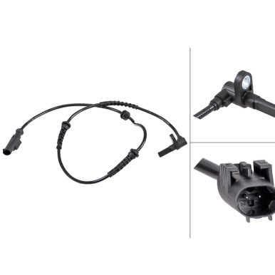ABS-sensor voorzijde, links of rechts voor Fiat 500l 1.4 Lpg