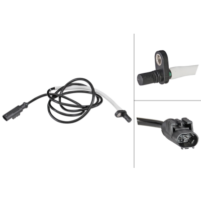 ABS-sensor achterzijde, links of rechts voor IVeco Daily type 5 Bestelwagen/bus 35c17 V, 35s17 V, 40c17 V, 45c17 V, 50c17 V, 60c17 V,