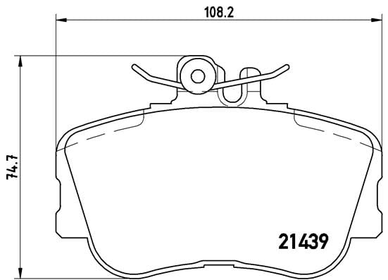 Remblokken voorzijde Brembo premium voor Mercedes-benz C-klasse (w202) C 280 (202.028)