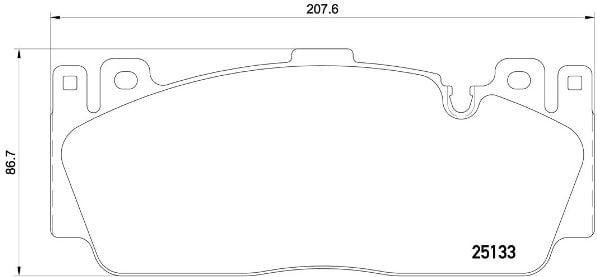 Remblokken voorzijde Brembo premium voor Bmw 6 Coupe (f13) M6