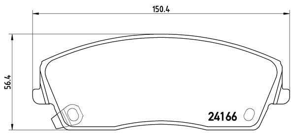 Remblokken voorzijde Brembo premium voor Lancia Thema 3.6 4wd