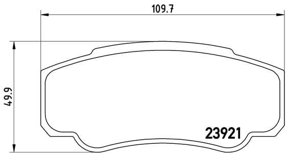 Remblokken achterzijde Brembo premium voor Citroen Jumper Bestelwagen 1.9 D