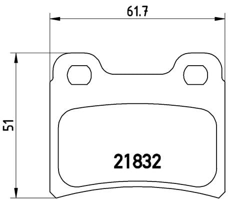 Remblokken achterzijde Brembo premium voor Kia Sephia 1.6 I