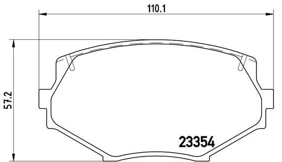 Remblokken voorzijde Brembo premium voor Mazda Mx-5 type 1 1.8