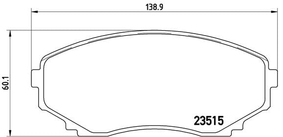 Remblokken voorzijde Brembo premium voor Mazda E-serie Bestelwagen E2200 D