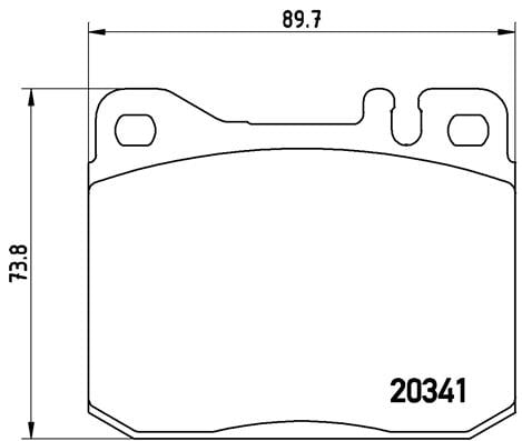 Remblokken voorzijde Brembo premium voor Mercedes-benz Sl Coupe (c107) 280 Slc (107.022)