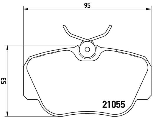 Remblokken voorzijde Brembo premium voor Mercedes-benz 190 (w201) E 2.3 (201.028)