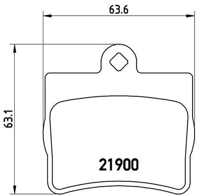 Remblokken achterzijde Brembo premium voor Mercedes-benz C-klasse (w202) C 200 Cdi (202.134)