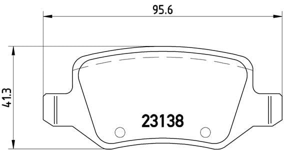 Remblokken achterzijde Brembo premium voor Mercedes-benz Vaneo (414) 1.9 (414.700)