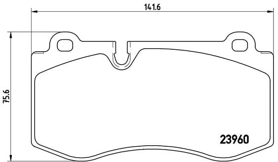 Remblokken voorzijde Brembo premium voor Mercedes-benz S-klasse (w221) S 320 Cdi (221.022, 221.122)