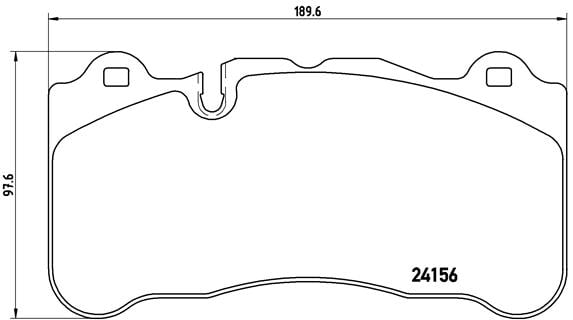 Remblokken voorzijde Brembo premium voor Mercedes-benz Slr (r199) 5.4 722 Edition