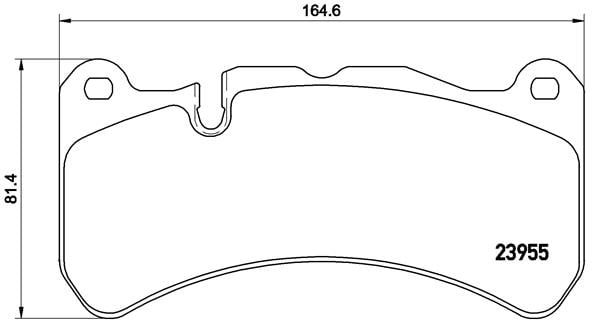 Remblokken voorzijde Brembo premium voor Mercedes-benz Clk Cabriolet (a209) Clk 63 Amg (209.477)