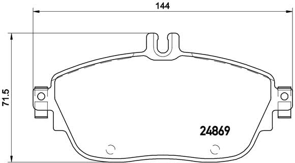 Remblokken voorzijde Brembo premium voor Mercedes-benz A-klasse (w176) A 200 Cdi / D (176.008)