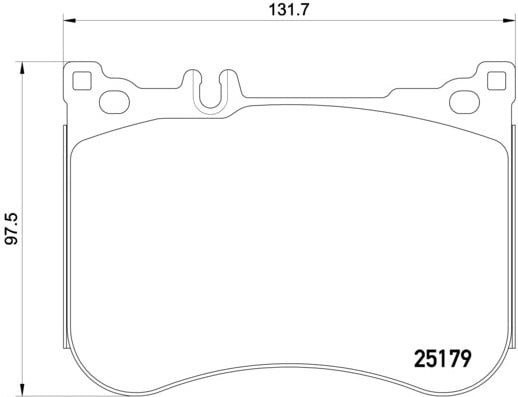Remblokken voorzijde Brembo premium voor Mercedes-benz S-klasse (w222, V222, X222) S 63 Amg (222.077, 222.177)