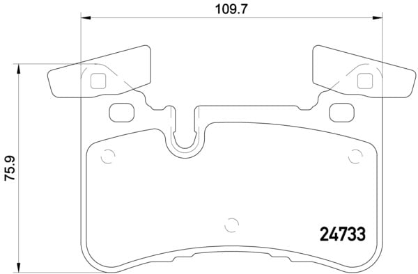 Remblokken achterzijde Brembo premium voor Mercedes-benz Gls (x166) 500 4-matic (166.873)