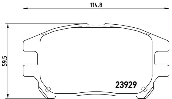 Remblokken voorzijde Brembo premium voor Lexus Rx 300