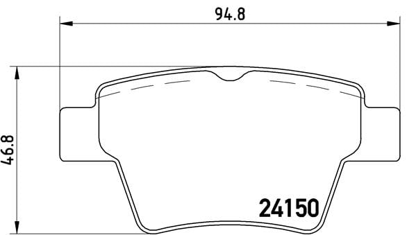 Remblokken achterzijde Brembo premium voor Peugeot 307 2.0 16v