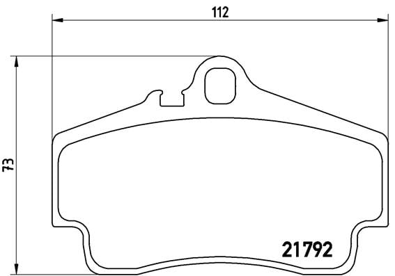 Remblokken achterzijde Brembo premium voor Porsche Boxster (986) S 3,2