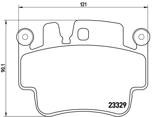 Remblokken voorzijde Brembo premium voor Porsche Boxster (986) S 3,2