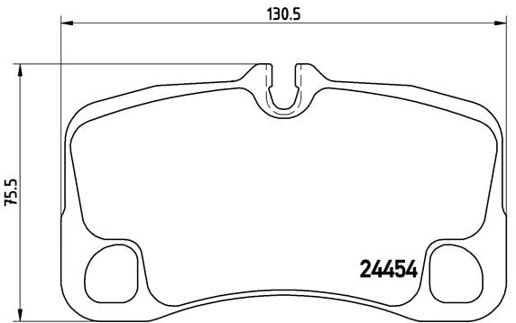 Remblokken achterzijde Brembo premium voor Porsche 911 (997) 3.6 Gt 2