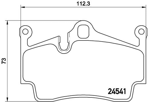 Remblokken achterzijde Brembo premium voor Porsche Cayman (987) S 3,4 Sport