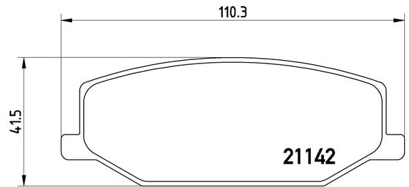 Remblokken voorzijde Brembo premium voor Suzuki Jimny 1.3 16v 4wd 