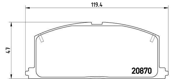 Remblokken voorzijde Brembo premium voor Toyota Corolla Station Wagon 1.6 Xli 