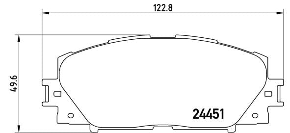 Remblokken voorzijde Brembo premium voor Lexus Ct 200h 