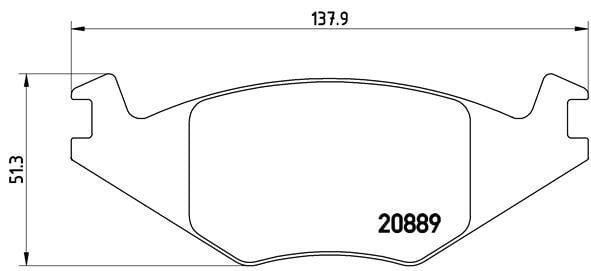 Remblokken voorzijde Brembo premium voor Seat Ibiza type 2 1.4 I