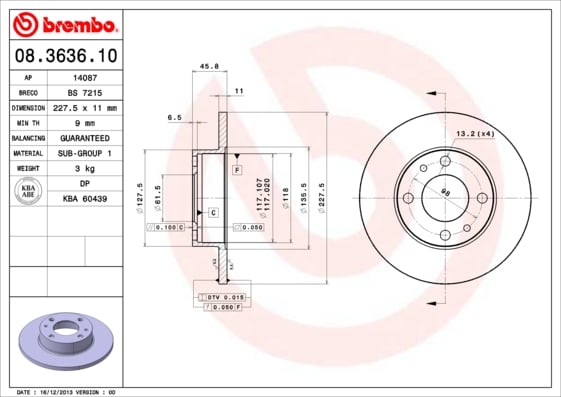Set (2x) Remschijven voorzijde Brembo premium voor Seat Malaga 1.7 D