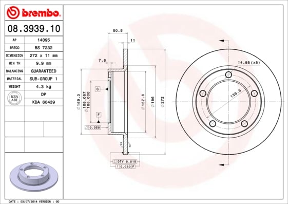 Set (2x) Remschijven voorzijde Brembo premium voor Lada Niva Terreinwagen Gesloten 1.8 21213