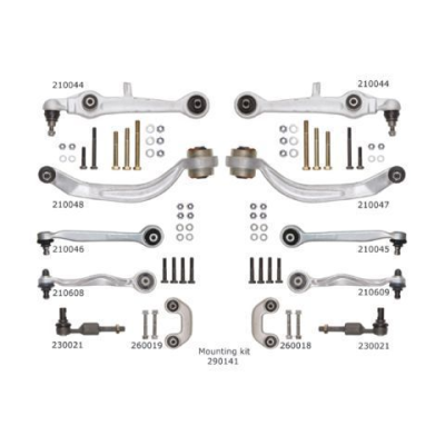 Complete draagarmenset voorzijde voor Audi A6 Avant 1.8