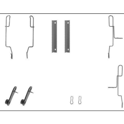 Remblok-montageset voorzijde voor Citroen Bx 1.9 19 D 4x4