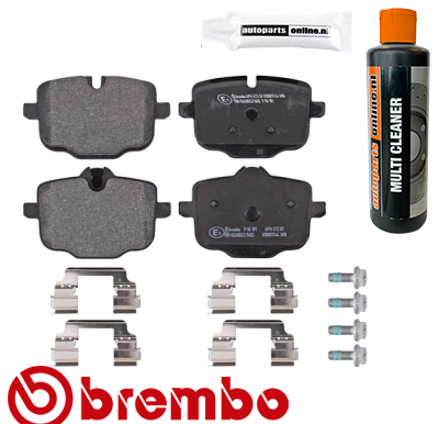 Remblokkenset achterzijde Brembo premium voor Bmw 7 (g11, G12) 740 E, Le