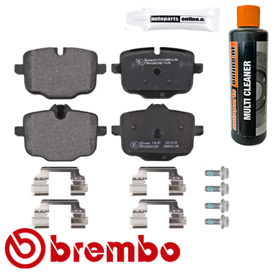 Remblokkenset achterzijde Brembo premium voor Bmw 7 (g11, G12) 740 I, Li Xdrive