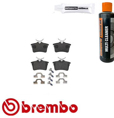 Remblokken achterzijde Brembo premium voor Citroen Berlingo 1.6