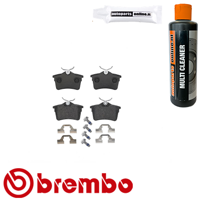 Remblokken achterzijde Brembo premium voor Citroen Berlingo 1.6 Hdi 75 16v