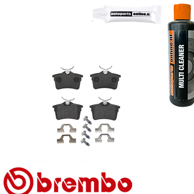Remblokken achterzijde Brembo premium voor Citroen Berlingo 1.6 Vti 120