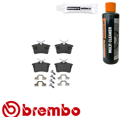 Remblokken achterzijde Brembo premium voor Citroen Berlingo Bestelwagen 1.6 Vti 95