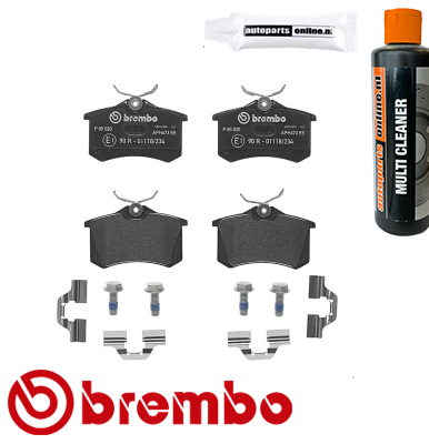Remblokken achterzijde Brembo premium voor Citroen Berlingo 1.6 16v 