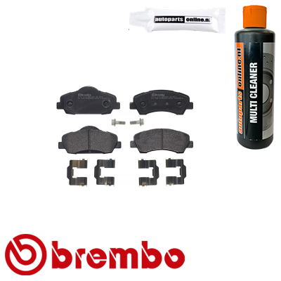 Remblokken voorzijde Brembo premium voor Citroen C-elysee 1.6 Hdi 92