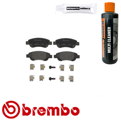 Remblokken voorzijde Brembo premium voor Citroen C1 1.0