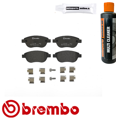 Remblokken voorzijde Brembo premium voor Citroen C4 type 1 1.4 16v