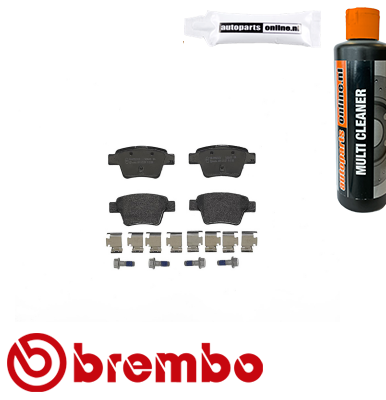 Remblokken achterzijde Brembo premium voor Citroen C4 type 1 1.6 16v Bio-flex