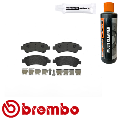 Remblokkenset Brembo premium voor Citroen C4 type 1 1.6 16v Bio-flex
