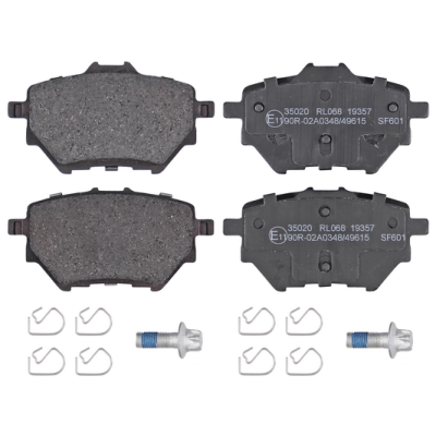 Remblokken achterzijde standaard kwaliteit voor Citroen C4 type 3 e-C4