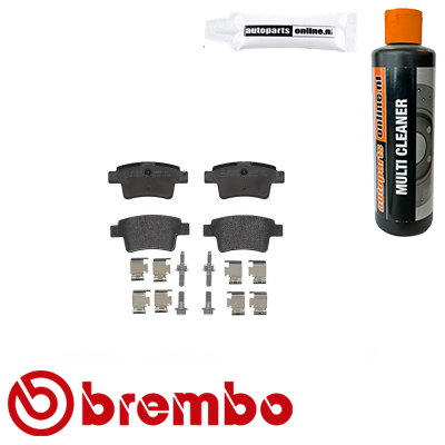 Remblokken achterzijde Brembo premium voor Citroen C4 Picasso type 1 2.0 Hdi 138