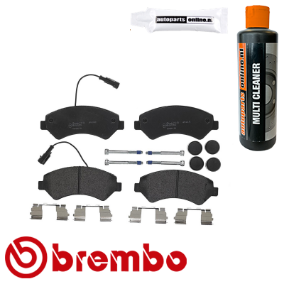 Remblokken voorzijde Brembo premium voor Citroen Jumper Bestelwagen 2.0 Bluehdi 110