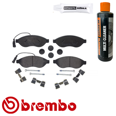 Remblokken voorzijde Brembo premium voor Citroen Jumper Bestelwagen 2.0 Bluehdi 110