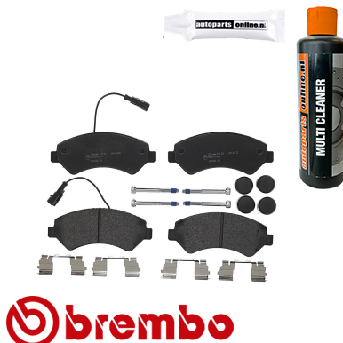 Remblokken voorzijde Brembo premium voor Citroen Jumper Bestelwagen 3.0 Hdi 155